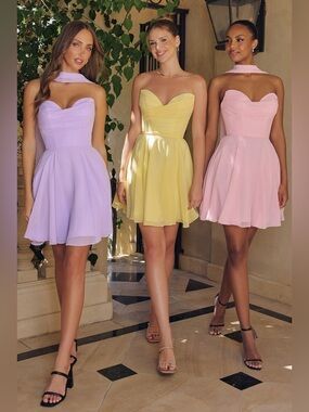 Ladivine T709 Yellow Dress – Size Small – Brand New